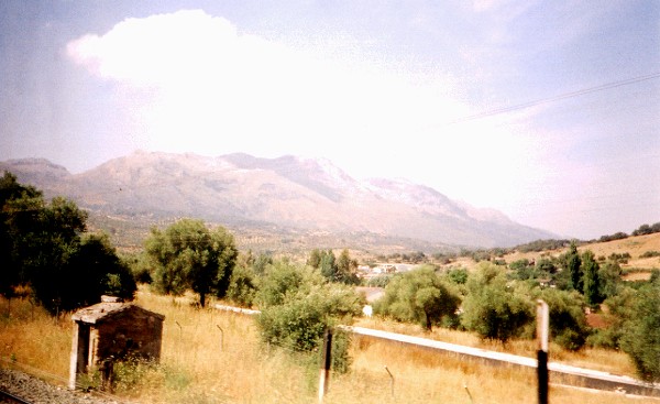 A scene from the train window between Algeciras and Ronda