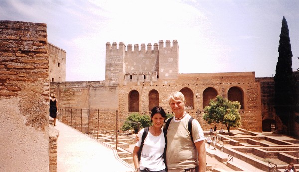 Eric and Susanne in the Alcazaba fortress