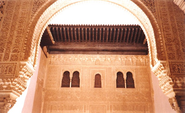 Some of the elaborately decorated walls inside the Alcázar palace