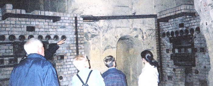 Two baker's ovens installed inside the cave complex, which once fed thousands who lived inside during World War II