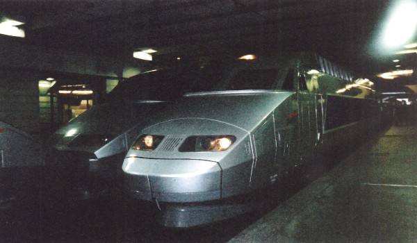 My TGV awaiting at Paris Montparnasse
